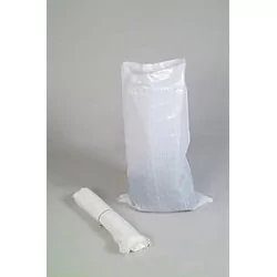 Uwenkjie Sacs tissés pour gravats, sacs de construction, sacs de stockage  de déchets de jardin, grand lot de 60 x 100 cm (blanc)