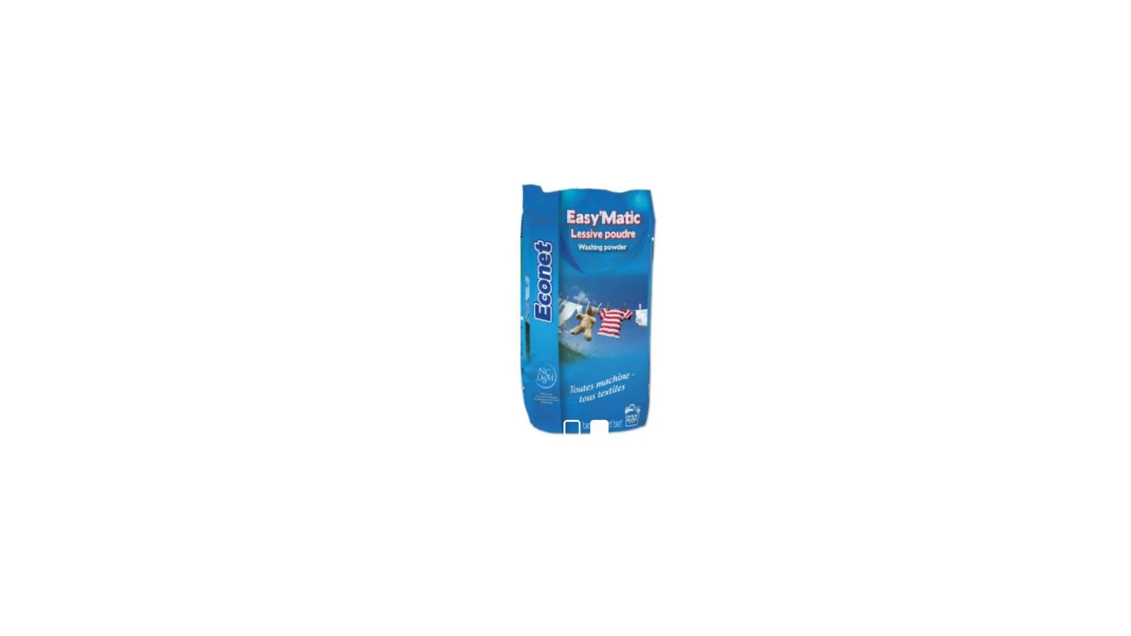 Lessive poudre sans phosphate "ECONET EASY'MATIC" 20KG