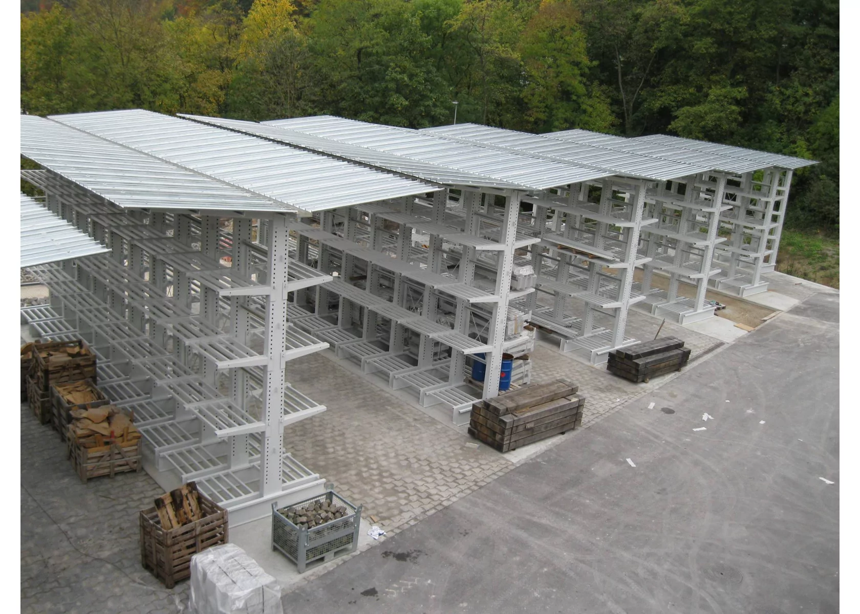 Racks pour cour de matériaux de chantiers