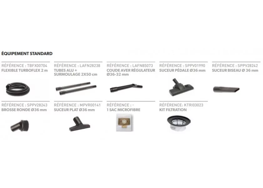 Aspirateur professionnel poussière GP 1/16 ECO B