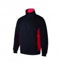 Sweat-shirt avec demi-fermeture éclair bicolore