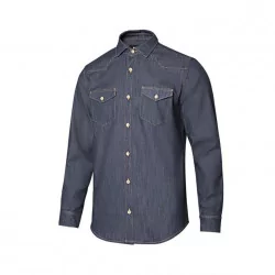 Chemise DENIM stretch manches longues homme