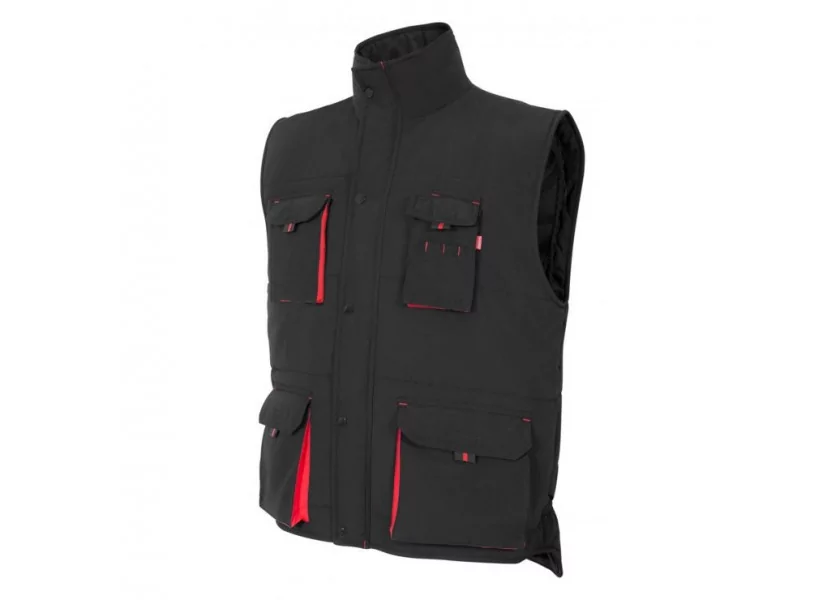 Gilet matelassé bicolore multipoches