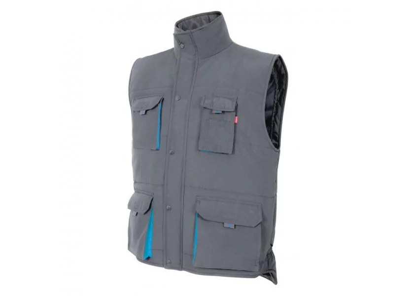 Gilet matelassé bicolore multipoches