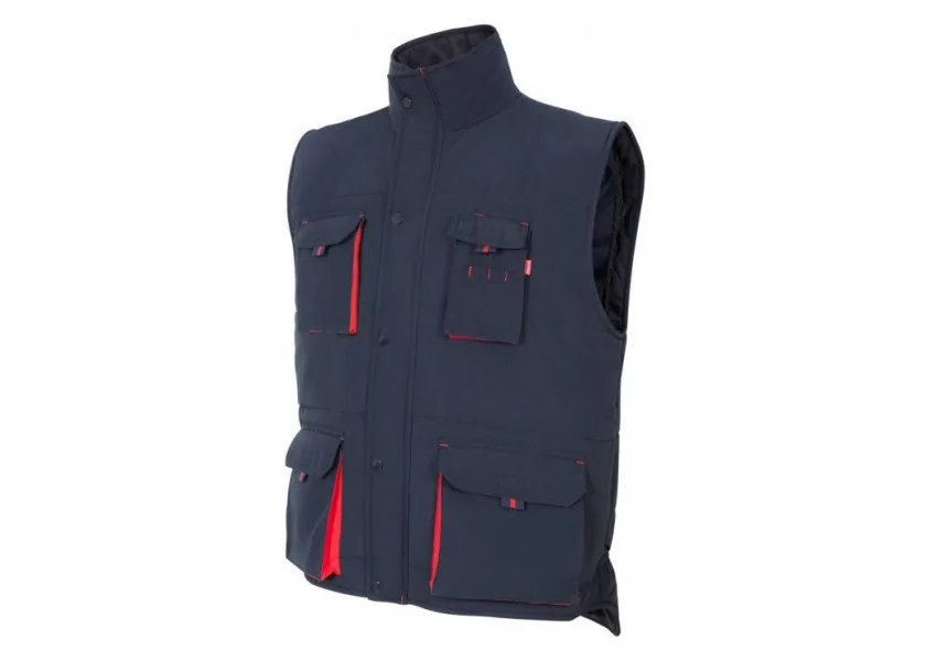 Gilet matelassé bicolore multipoches