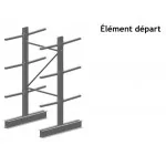 Cantilever simple face pour charges légères