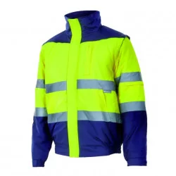 Polaire De Chasse Masseria M12 - Bicolore Haute Visibilité, Avec Carnier Arrière En Nylon Hydrofuge - Confort Thermique Et Pratique Pour L'automne-hiver