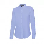 Chemise OXFORD stretch femme - Manches longues bleu ciel