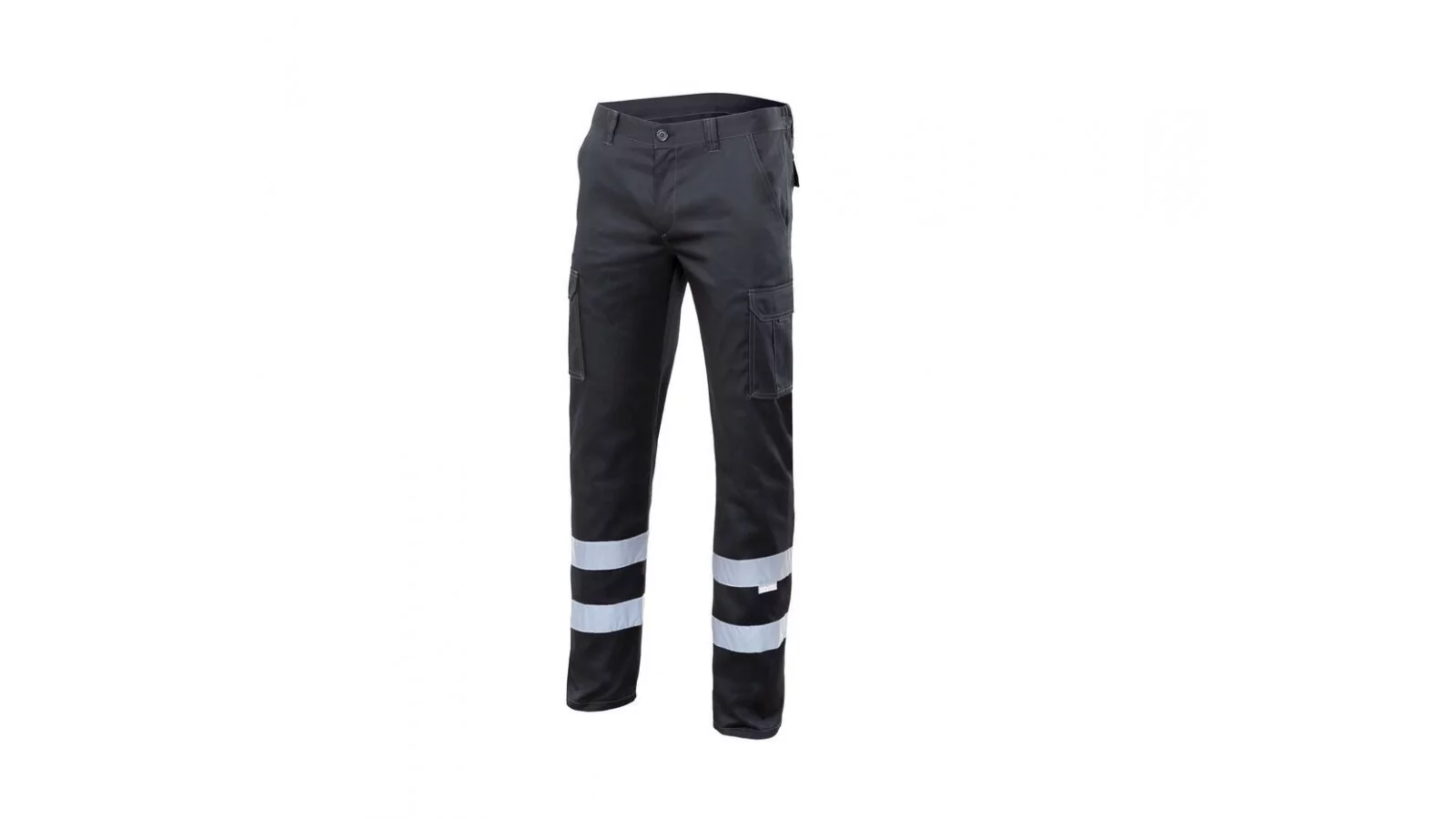 Pantalon stretch multipoches à bandes réfléchissantes