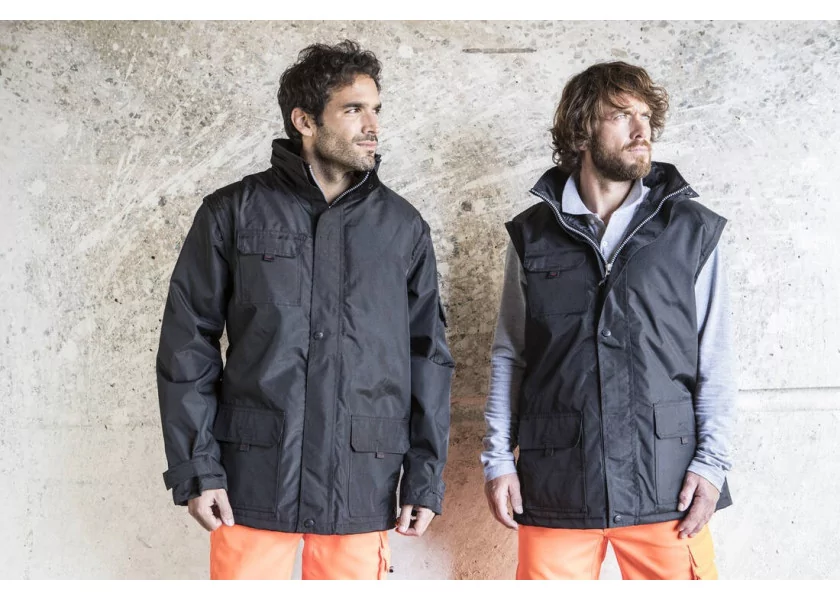 Veste doublée manches amovibles