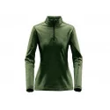 Sweat molletonné thermal Femme - M S BASE THERMAL 1/4 ZIP