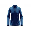 Sweat molletonné thermal Femme - M S BASE THERMAL 1/4 ZIP