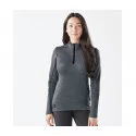 Sweat molletonné thermal Femme - M S BASE THERMAL 1/4 ZIP