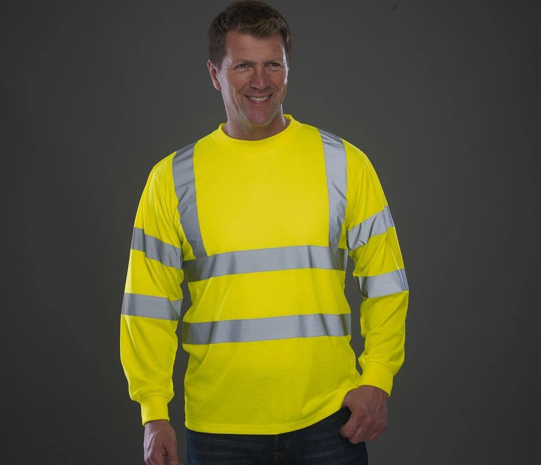 Lot De 2 T-shirts Homme Haute Visibilité Jaune - Manches Courtes, Poches, Taille L