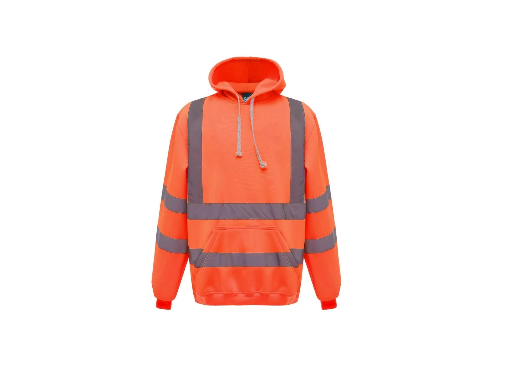 Veste Haute Visibilité Homme - Polaire Avec Bandes Réfléchissantes, Capuche, Pour Chantier, Travail, Extérieur