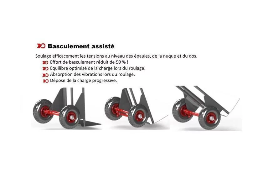 Diable à grandes roues - DBA 300 kg