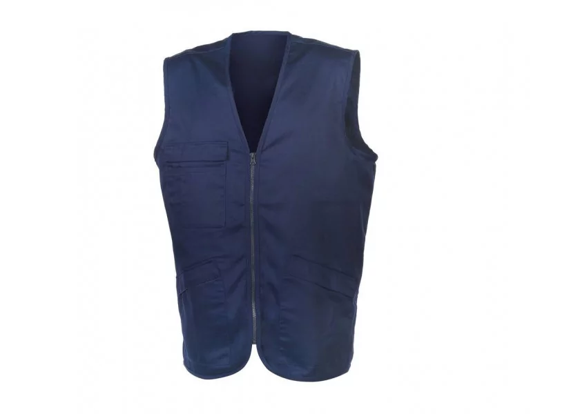 Gilet multi-poches polycoton