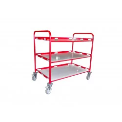 Chariot de services 3 plateaux 1000 x 600 mm 200 kg