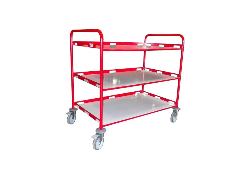 Chariot de services 3 plateaux 1000 x 600 mm 200 kg