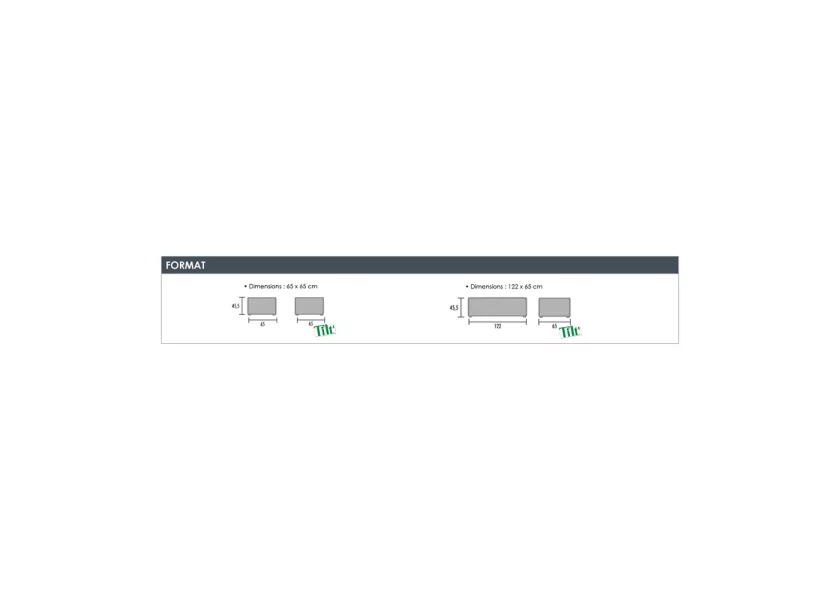 PLANER - Gamme de tables basses Formats