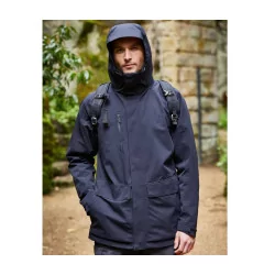 Longue parka imperméable -...