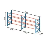 Croquis rack à palettes
