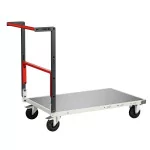 Chariot dossier repliable plateau tôle galva 250 kg