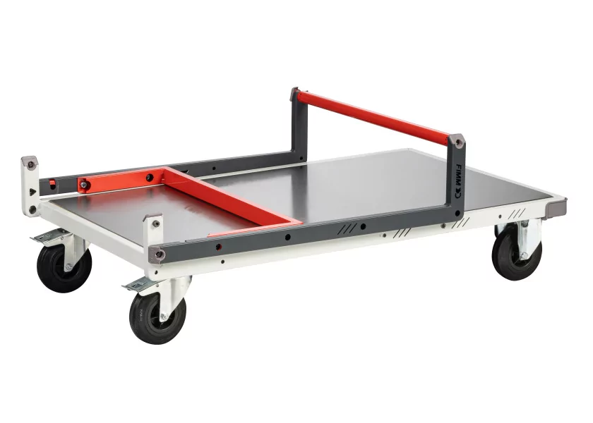 Chariot dossier repliable plateau tôle galva 250 kg