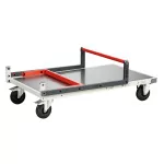 Chariot dossier repliable plateau tôle galva 250 kg