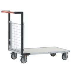 Chariot modulaire grillagé plateau mélaminé, 250 kg