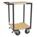 Servante flat-pack plateau bois médium, 400 kg