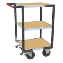 Servante flat-pack plateau bois médium, 400 kg