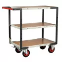 Servante flat-pack plateau bois médium, 400 kg