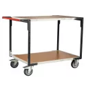 Servante flat-pack plateau bois médium, 400 kg