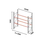 Rayonnage d'occasion INTERCRAFT / Lot 307