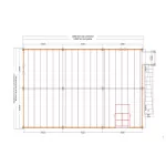 Plate-forme de 78 m² - 350 kg/m²