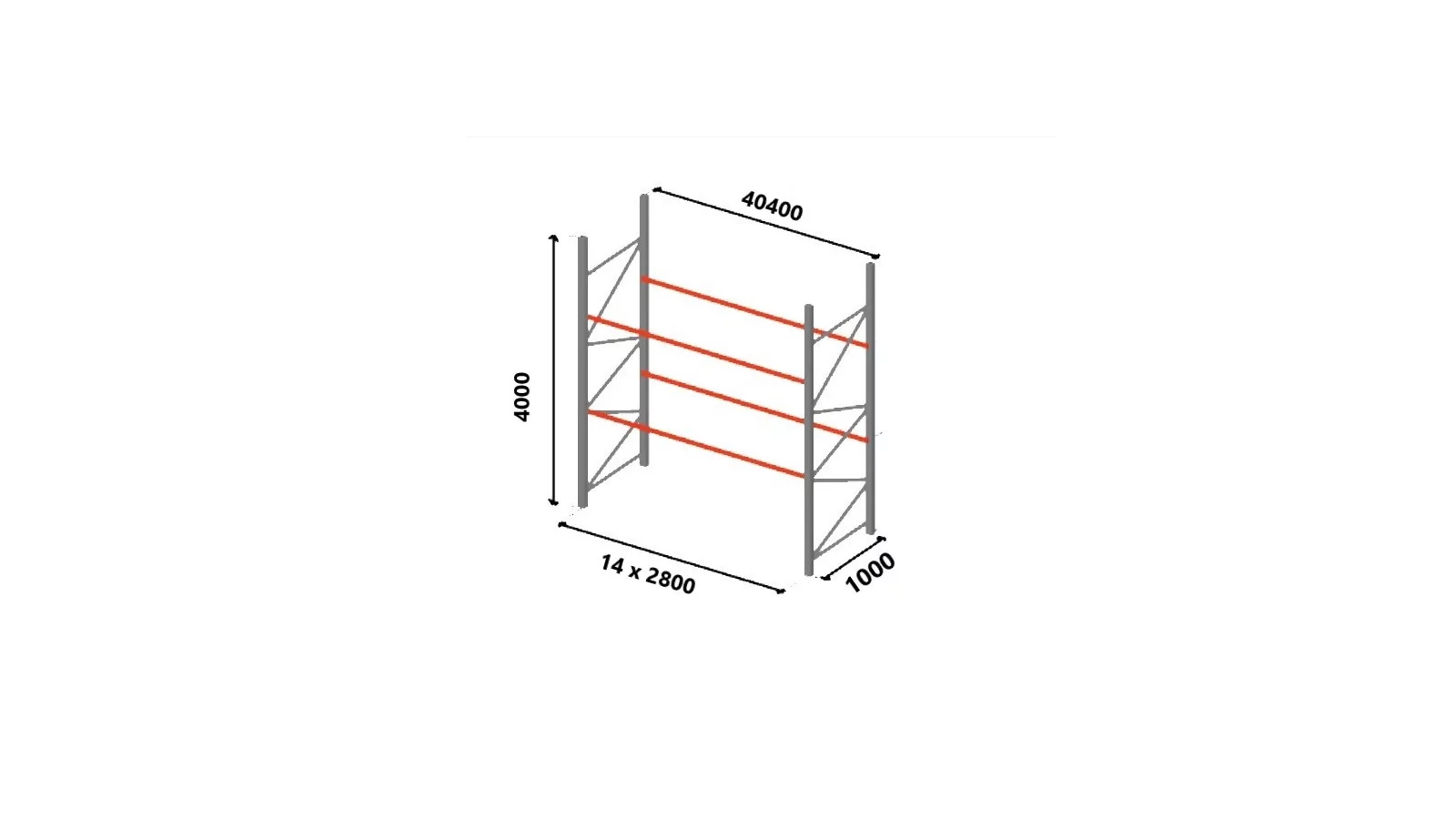 Rayonnage d'occasion INTERCRAFT - Plan
