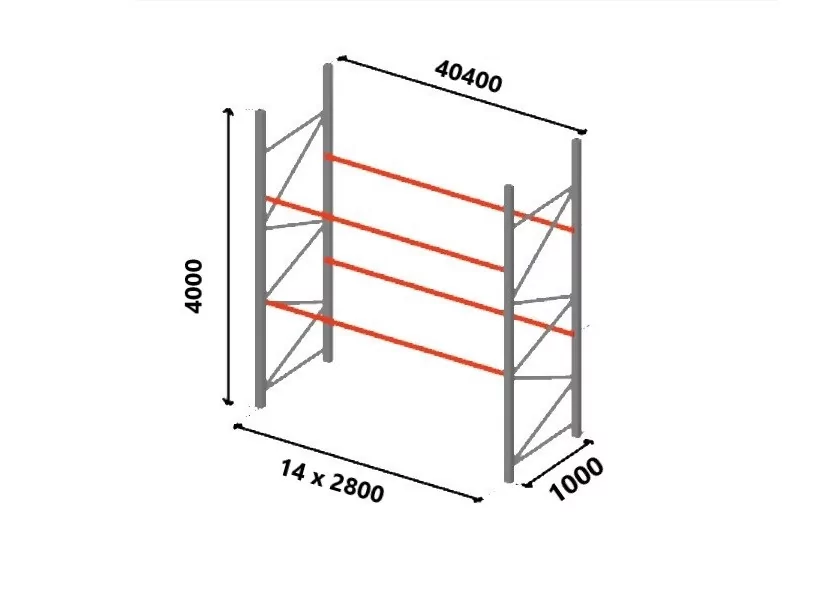 Rayonnage d'occasion INTERCRAFT - Plan