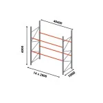 Rayonnage d'occasion INTERCRAFT - Plan