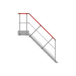 Escalier à palier inclinaison 45°