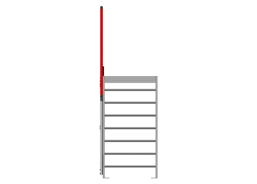 Escalier à palier inclinaison 45°
