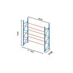 Rack à palettes d'occasion - Croquis d'implantation