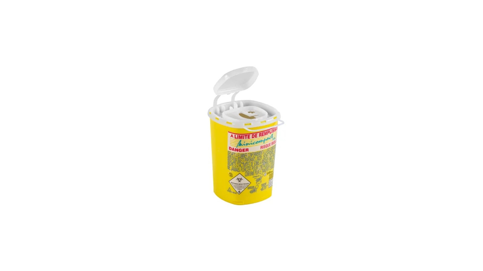 Collecteur aiguilles DASRI mini compact 0,6L