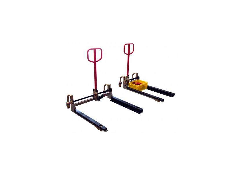 Transpalette à géométrie variable 750 kg - Fourches 1025 mm