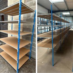 Rayonnage tubulaire d’occasion en acier – stockage modulable