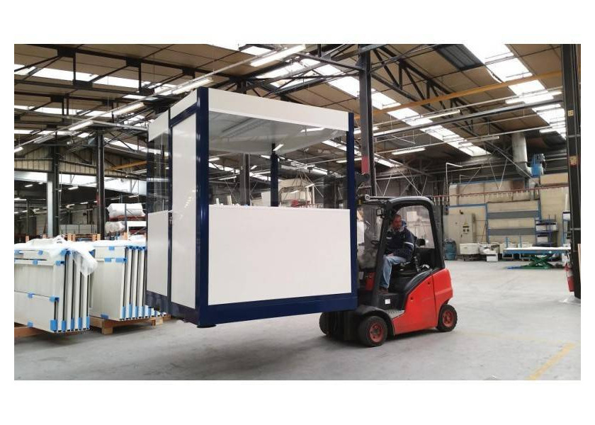 Cabine d'atelier 4 x 2 palettisable paroi mélaminée