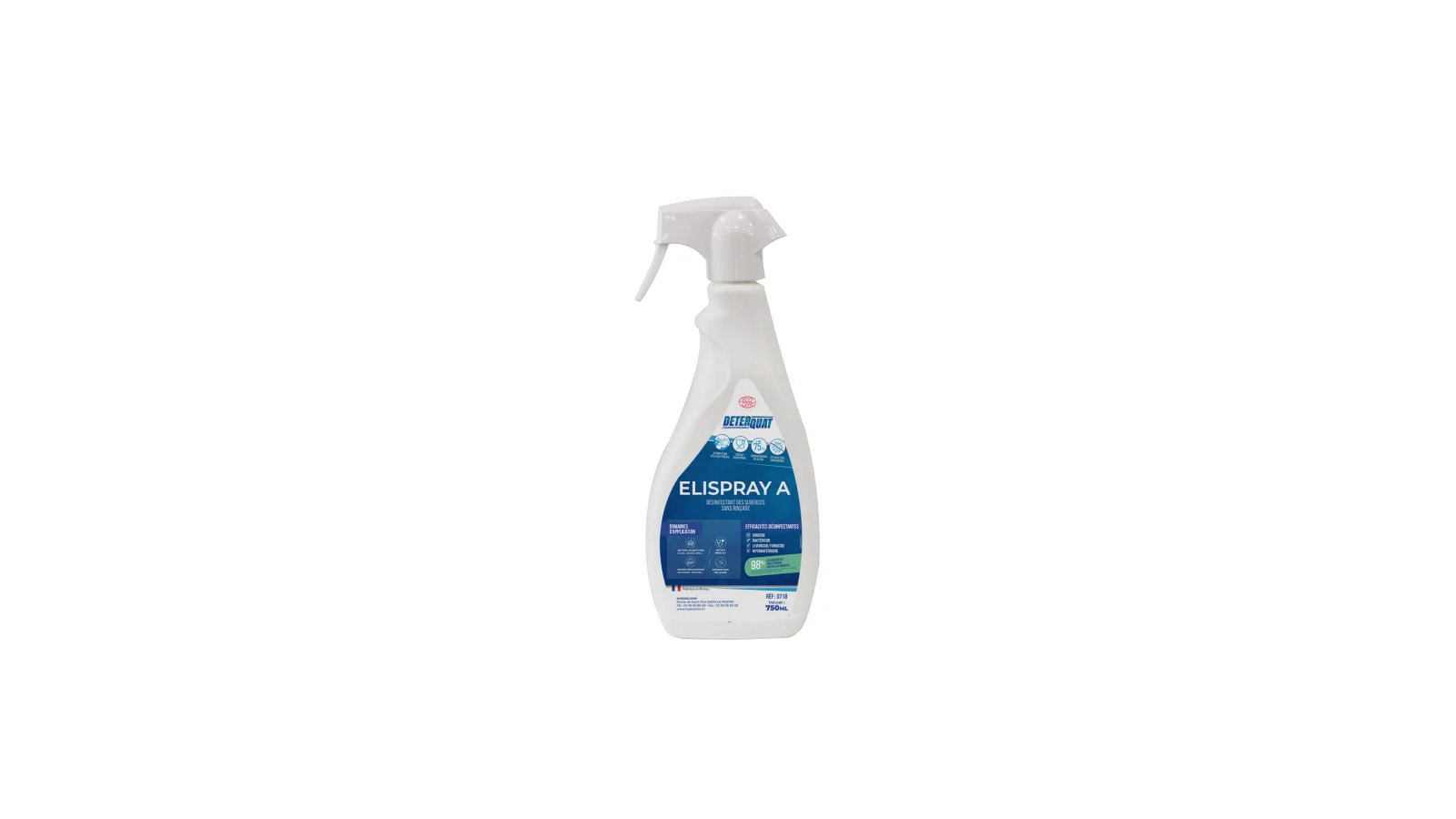 Elispray désinfectant sans rinçage deterquat ECOCERT