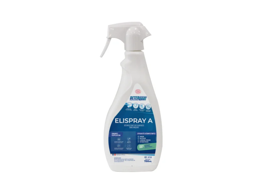 Elispray désinfectant sans rinçage deterquat ECOCERT