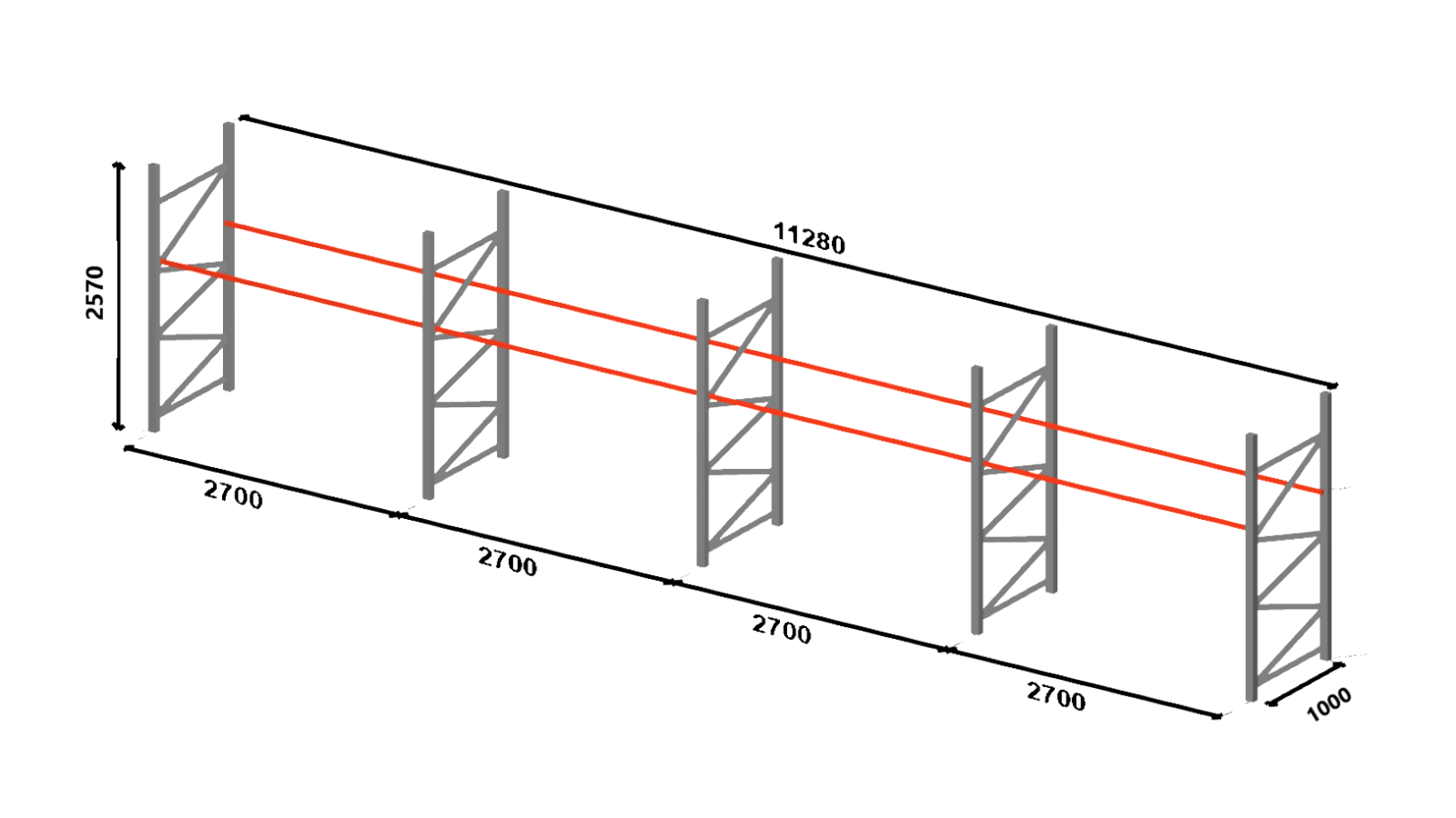 Fin de série - Rack à palettes TRAVHYDRO