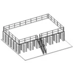 Plateforme sur rack 57 m²